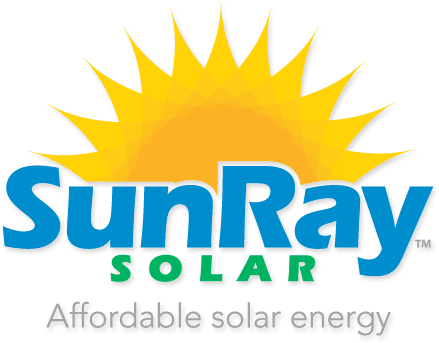 This Is A Logo For Sunray Solar - Sun Graphic (450x350)