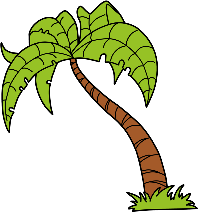 Palm Leaf Vector Png - Imagens De Coqueiro Desenho (885x902)