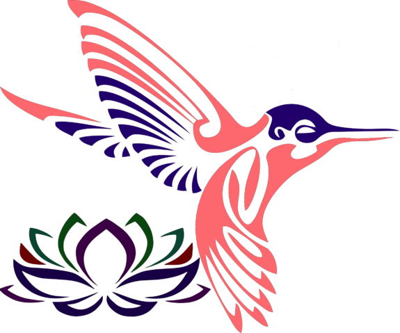 Tribal Hummingbird Silhouette - Happy Mid Autumn Festival 2017 (575x479)