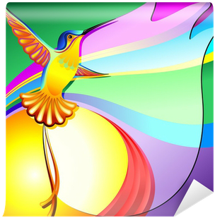 Colibri Sfondo Colori Hummingbird Colors Background - Color (400x400)