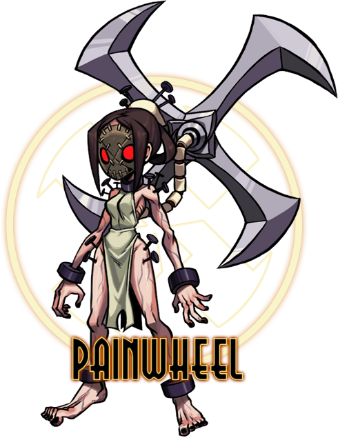 Once Known As A Sweet, Caring School Girl Named Carol - Skullgirls Painwheel (490x635)