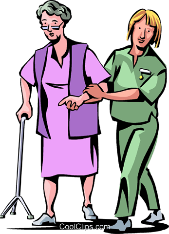 Nurse With Patient Clipart Clipart Nurse And Patient - Assisted Living Facilities Clipart (347x480)