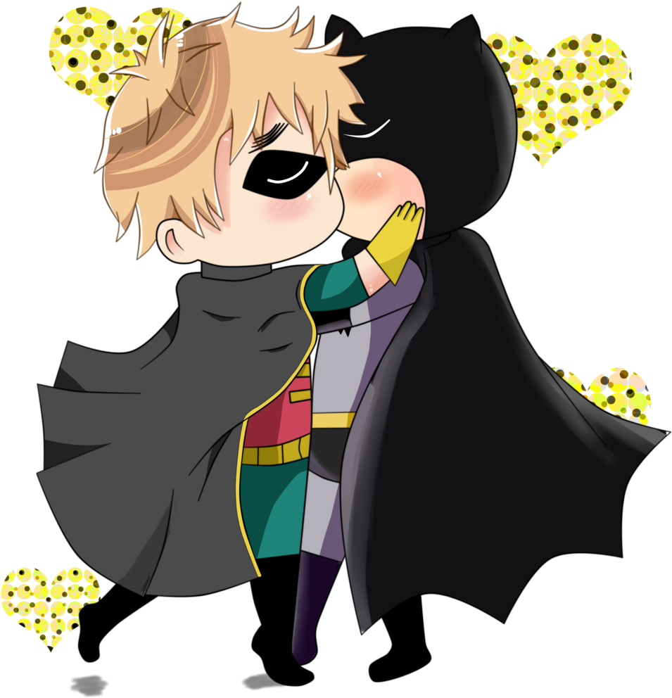 Usuk Batman And Robin By Deryka - Cartoon (1024x1148)