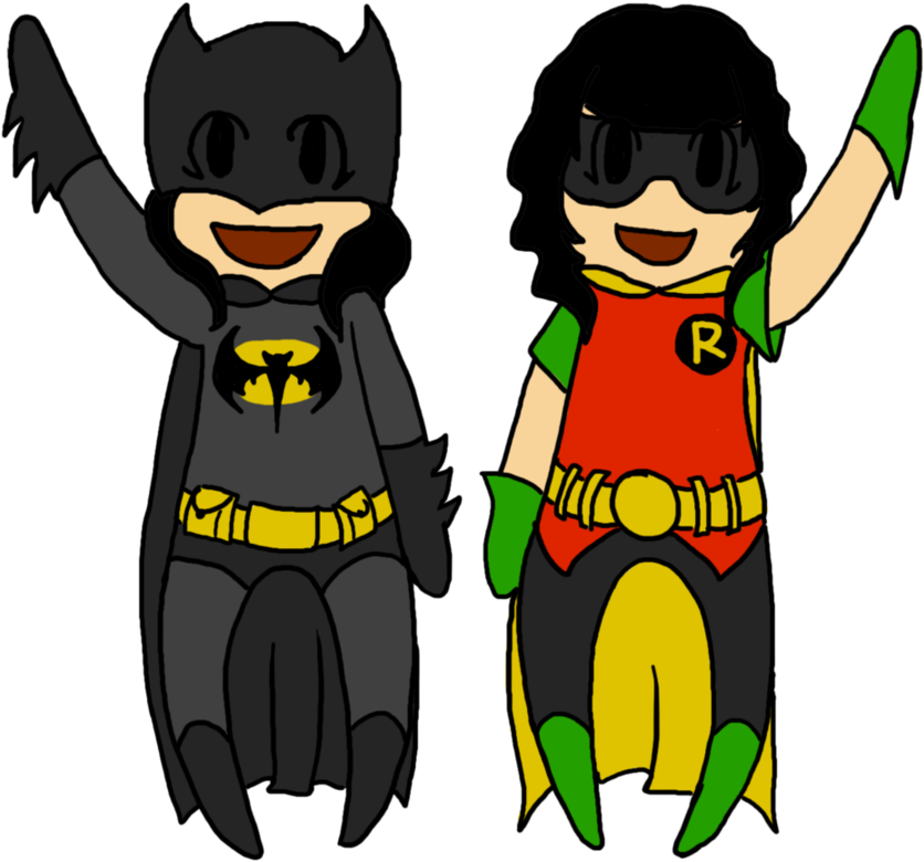 Batman N' Robin By Manakoisfun - Cartoon (922x867)