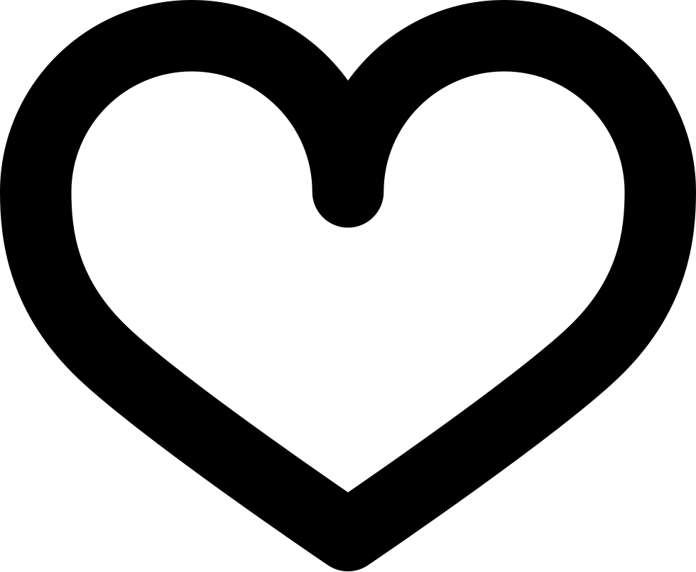 Heart-outline Comments - Heart Silhouette Shape Free (980x805)