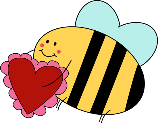 Bee Carrying Valentine Heart - Bienen-bergwerk-valentinsgruß Postkarte (550x429)