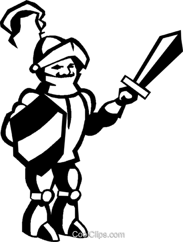 Knight Royalty Free Vector Clip Art Illustration - Knight Royalty Free Vector Clip Art Illustration (362x480)