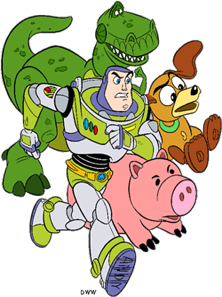 Toy Story Clip Art Cliptgang - Toy Story Hamm Clip Art (315x426)