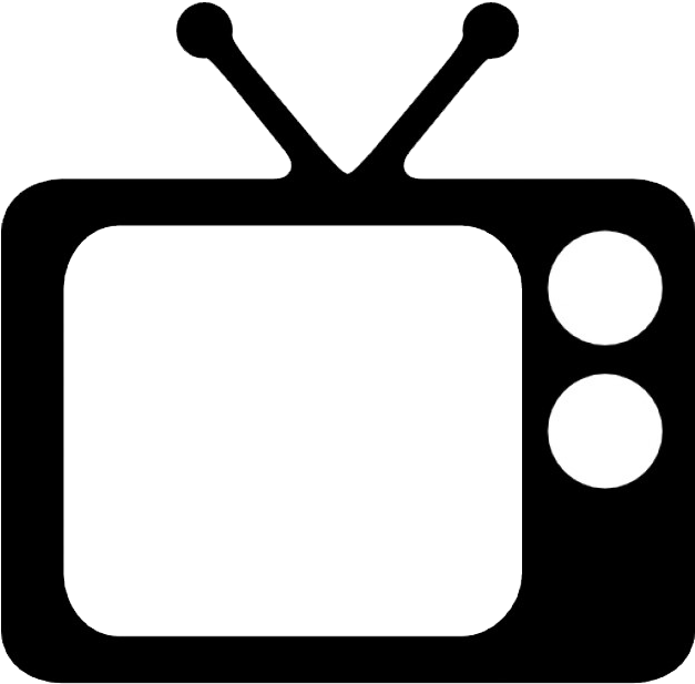 Clip Art Image - Pictogramme Télévision (626x626)