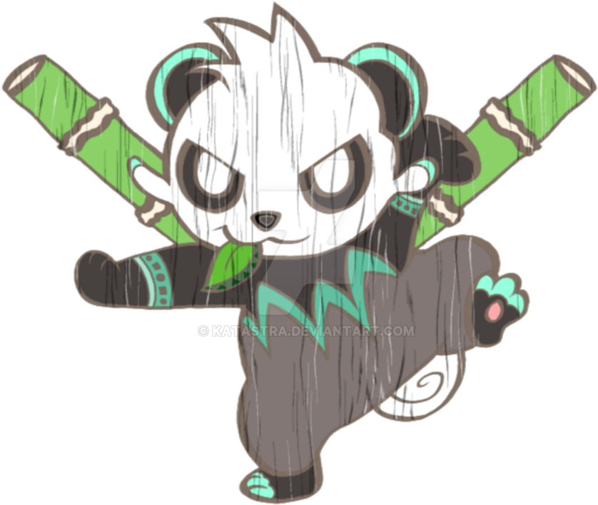 Pancham Tiki Bear By Katastra - Cartoon (894x894)