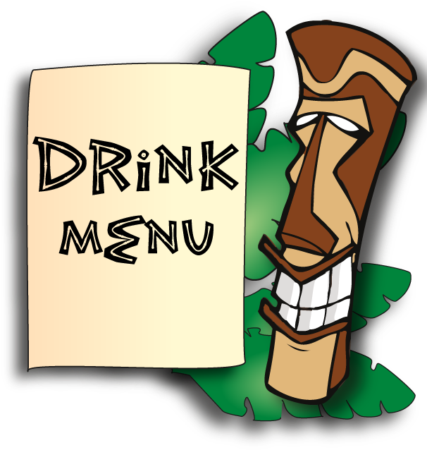 Homepage Banner Tiki Head 2 Oasis Tiki Bar And Grill - Cartoon (605x646)