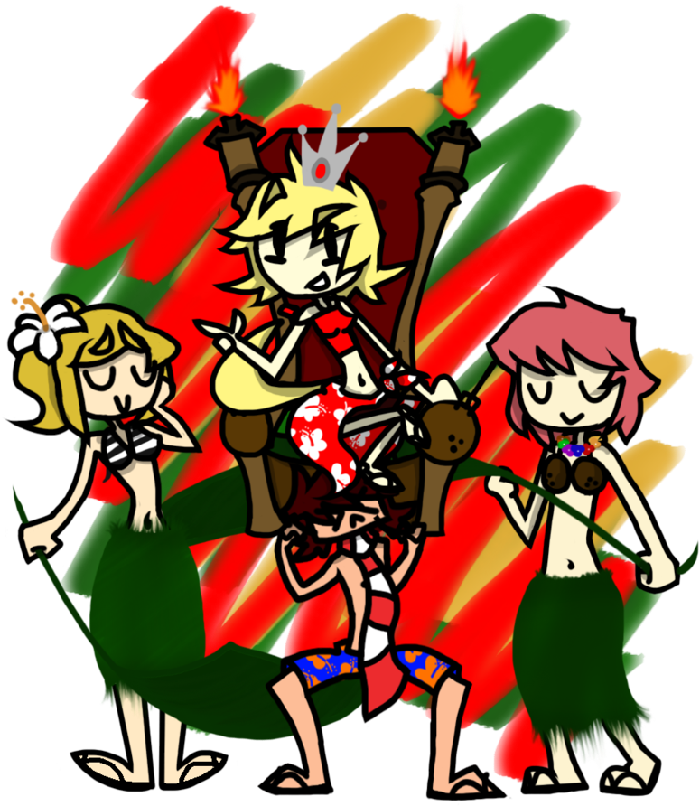 Huma Huma Nuka Nuka Apua The Tiki Queen By Marche-towers - Cartoon (836x956)