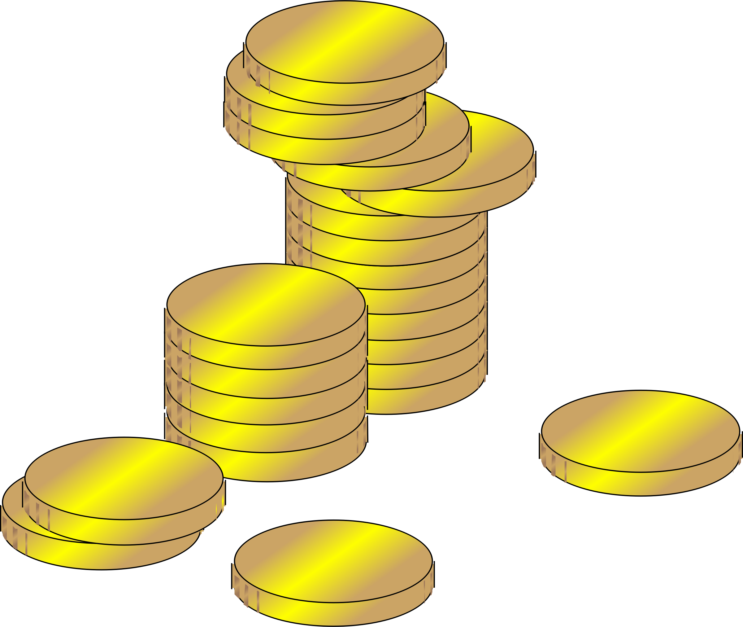 Money Clipart Coins (2400x2024)