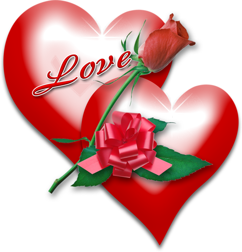 Valentine Clipart Set2 53 - Valentine Roses And Hearts (479x500)