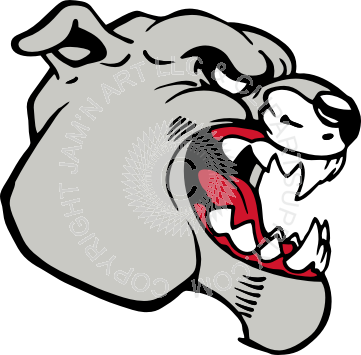 Bulldog Clip Art (361x355)