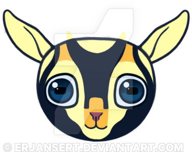 Erjansert 2 1 Baby Goat By Erjansert - Cartoon (400x332)