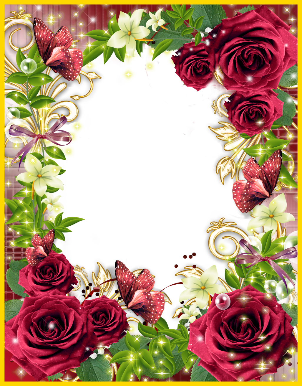 Incredible Colorful Nature Elements Picture Frame Png - Incredible Colorful Nature Elements Picture Frame Png (1026x1310)
