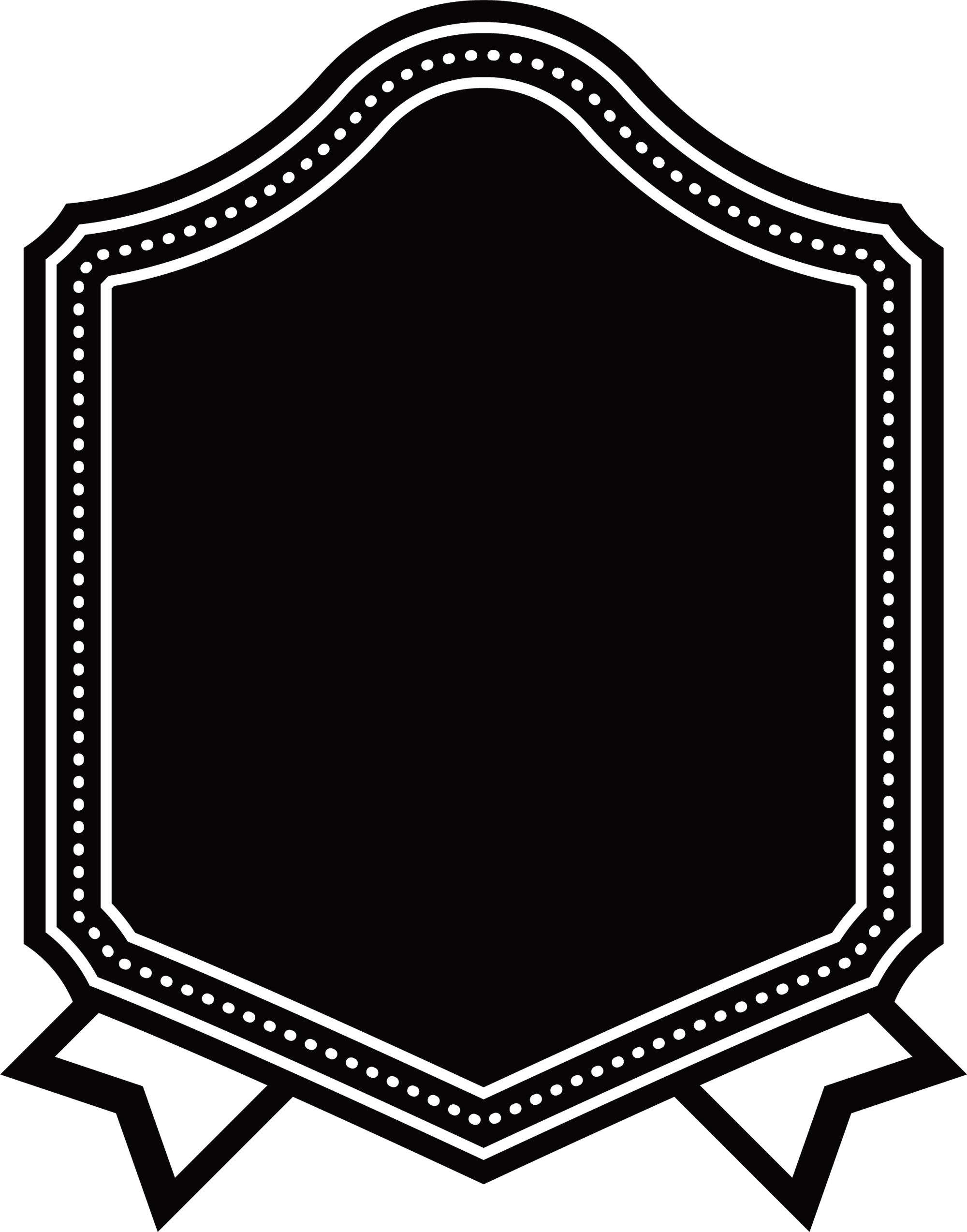 Black Frame Design - Slime Sticker (2000x2547)