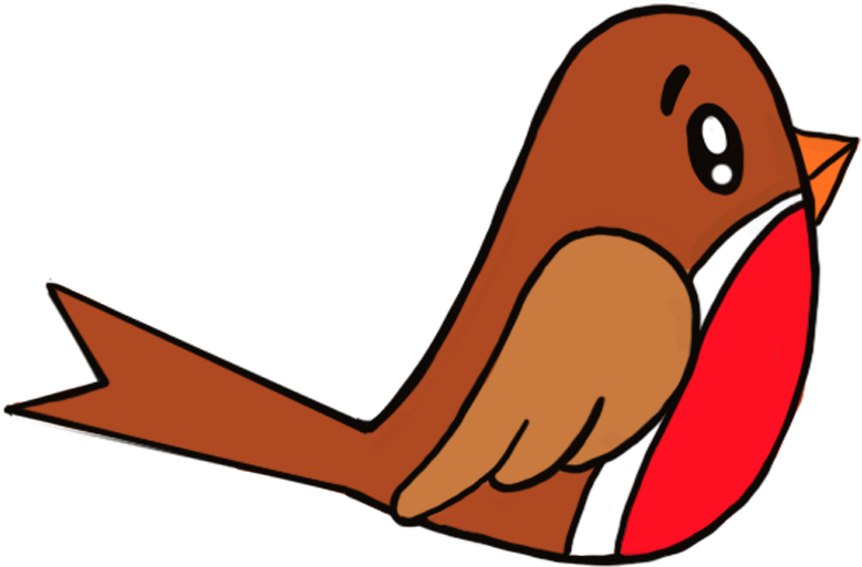 Whether Or Not You Can Spot The Robin Among The Christmas - Robin Cartoon Bird (788x724)