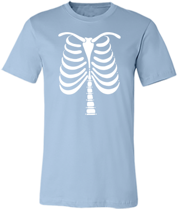 Human Skeleton Clip Art - Enough Orange T Shirt (400x500)