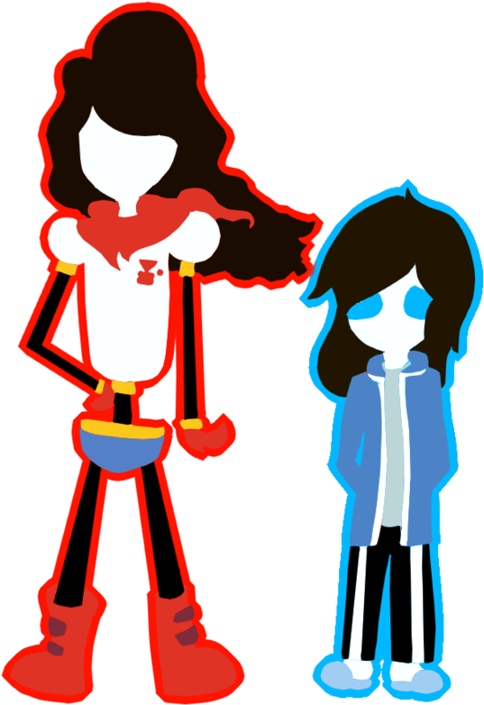 Undertale Skeleton Sisters By Colorfulsketchings - Cartoon (894x894)