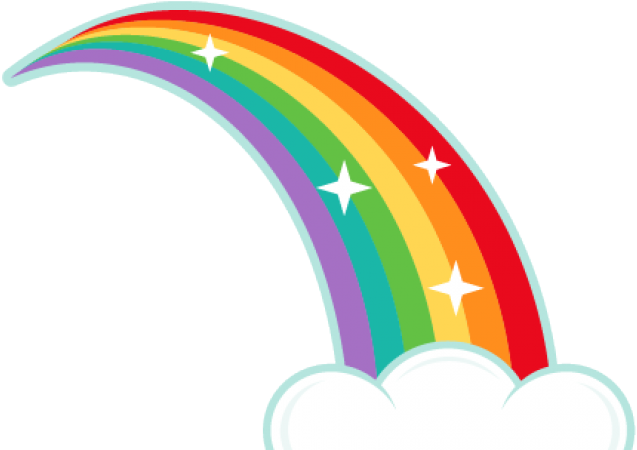 Rainbow Clipart Chalkboard - Rainbow Clipart (640x480)