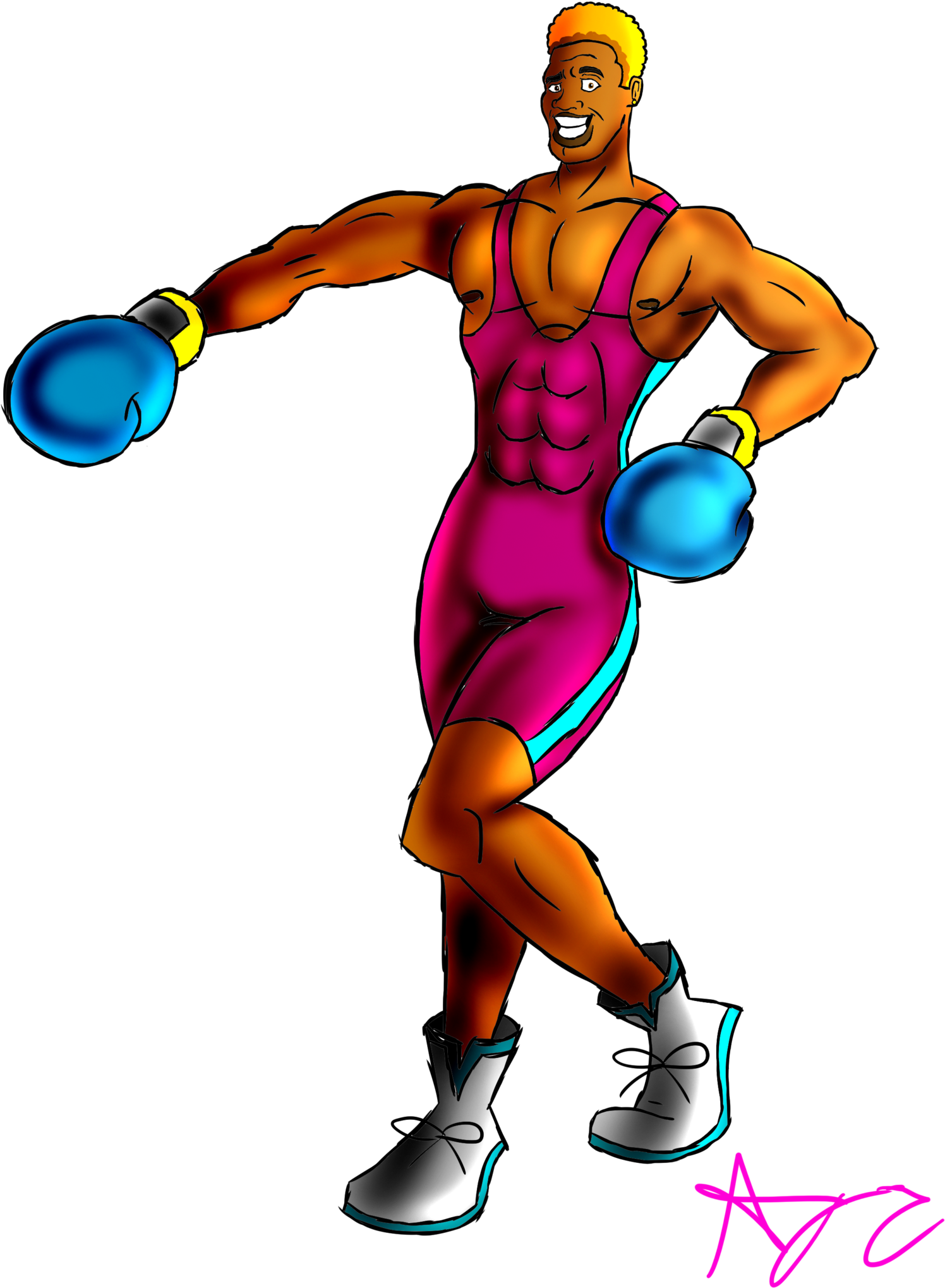 Disco Kid By Foxifyer - Punch Out Disco Kid Title Defense (1600x2129)