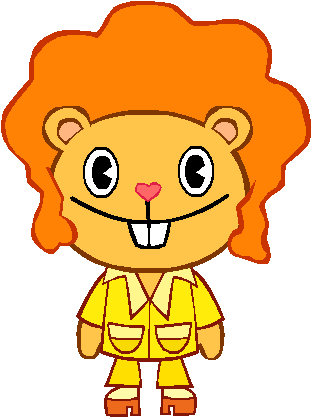 Disco Bear Is A Playable Character In Happy Tree Friends - Happy Tree Friends Disco (345x433)