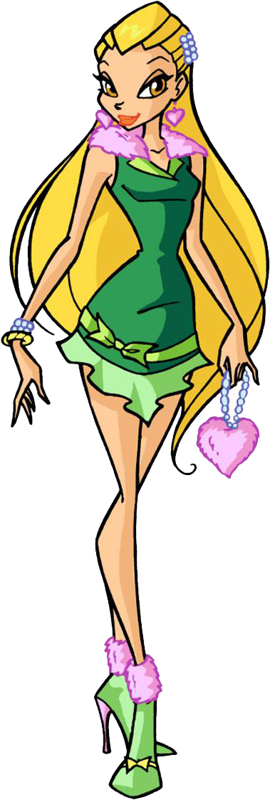 Outfits - Season 3 - Stella - Disco - Winx Club Stella Outfits (615x1200)