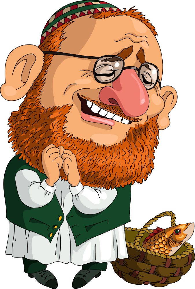 Judaism Cartoon Jewish People Rabbi - Cartoon Jews (675x1000)