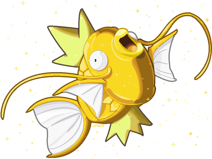 Shiny Magikarp By Willow-pendragon - Shiny Magikarp Png (900x681)