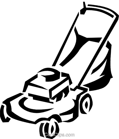 Lawnmower Livre De Direitos Vetores Clip Art Ilustra - Lawnmower Clipart (410x480)