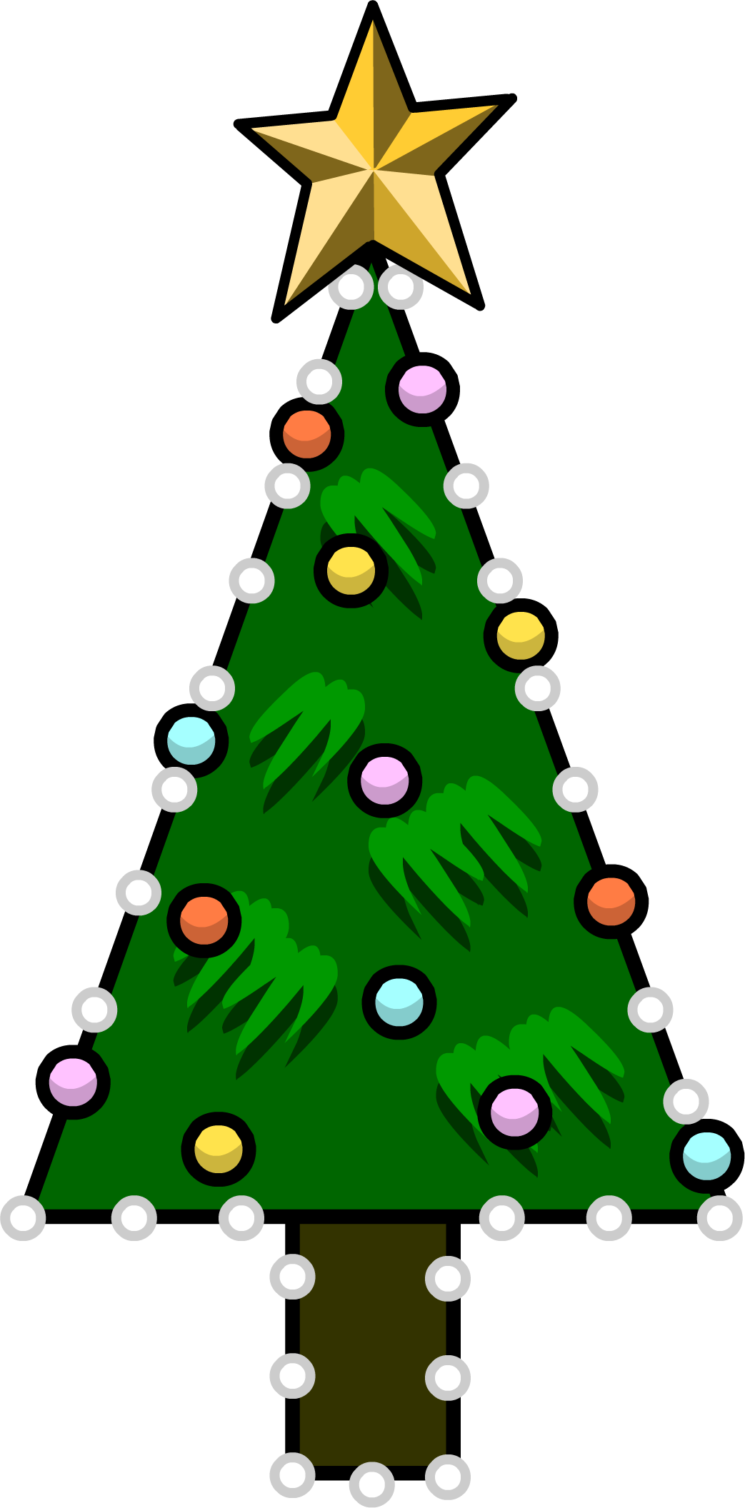 Holiday Tree Decoration - Christmas Tree (1043x2112)
