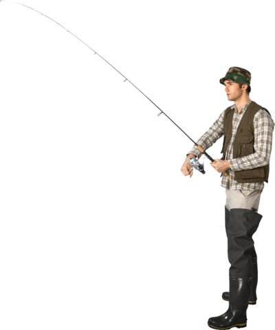 Fishing Pole - Cast A Fishing Line (400x480)
