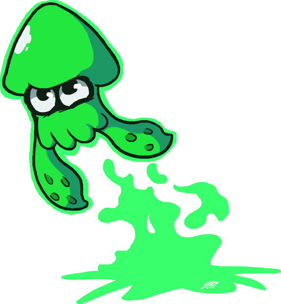 Squid Clipart Splatoon - Splatoon Squid Fanart (573x621)
