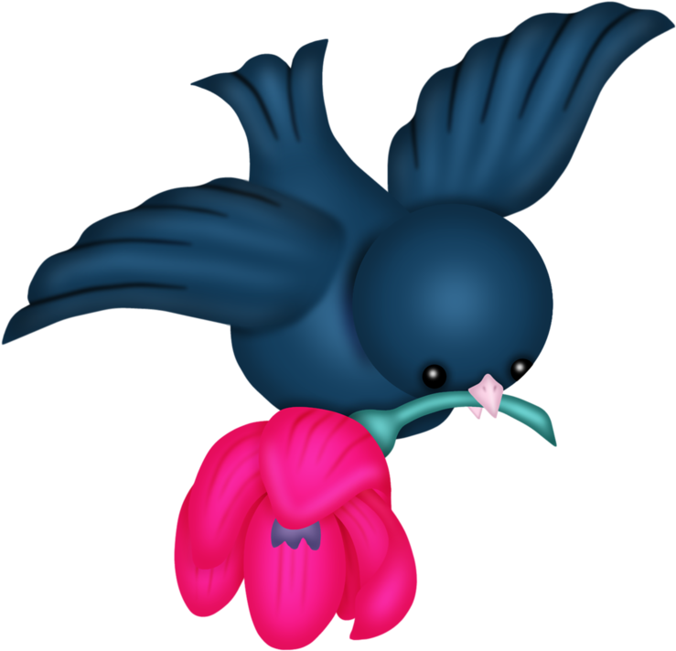Birds And Flowers - Birds And Flowers Cartoon (800x800)