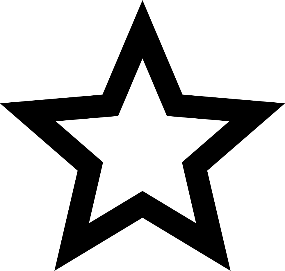 Material Star Outline Comments - Black Star Design Tattoos (980x932)