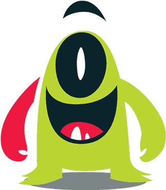 Hey There Crow, Lovely To Have You Here - Animated Waving Monster Gif (483x435)