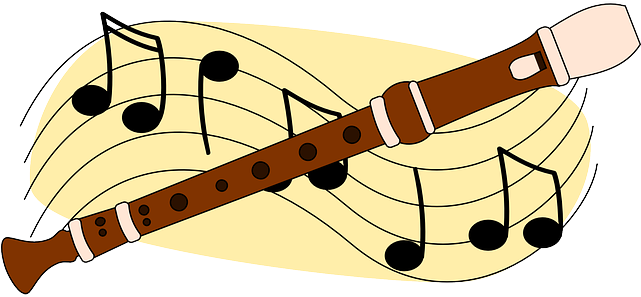 Elementary Instrumental In - Recorder Clip Art (640x320)