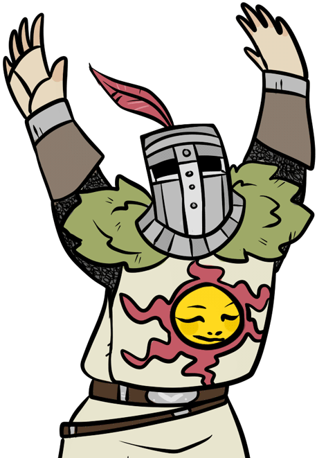 Anyone Else* Reminded Of Solaire's "praise The Sun" - Praise The Sun Gif (500x672)