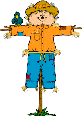 Thanksgiving Kids Bg Ywdljx Clipart - Animated Scarecrow (300x433)