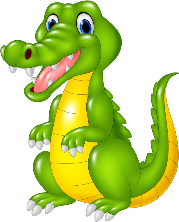 Crocodile Alligator Cartoon Illustration - Crocodile Cartoon Animals (642x800)