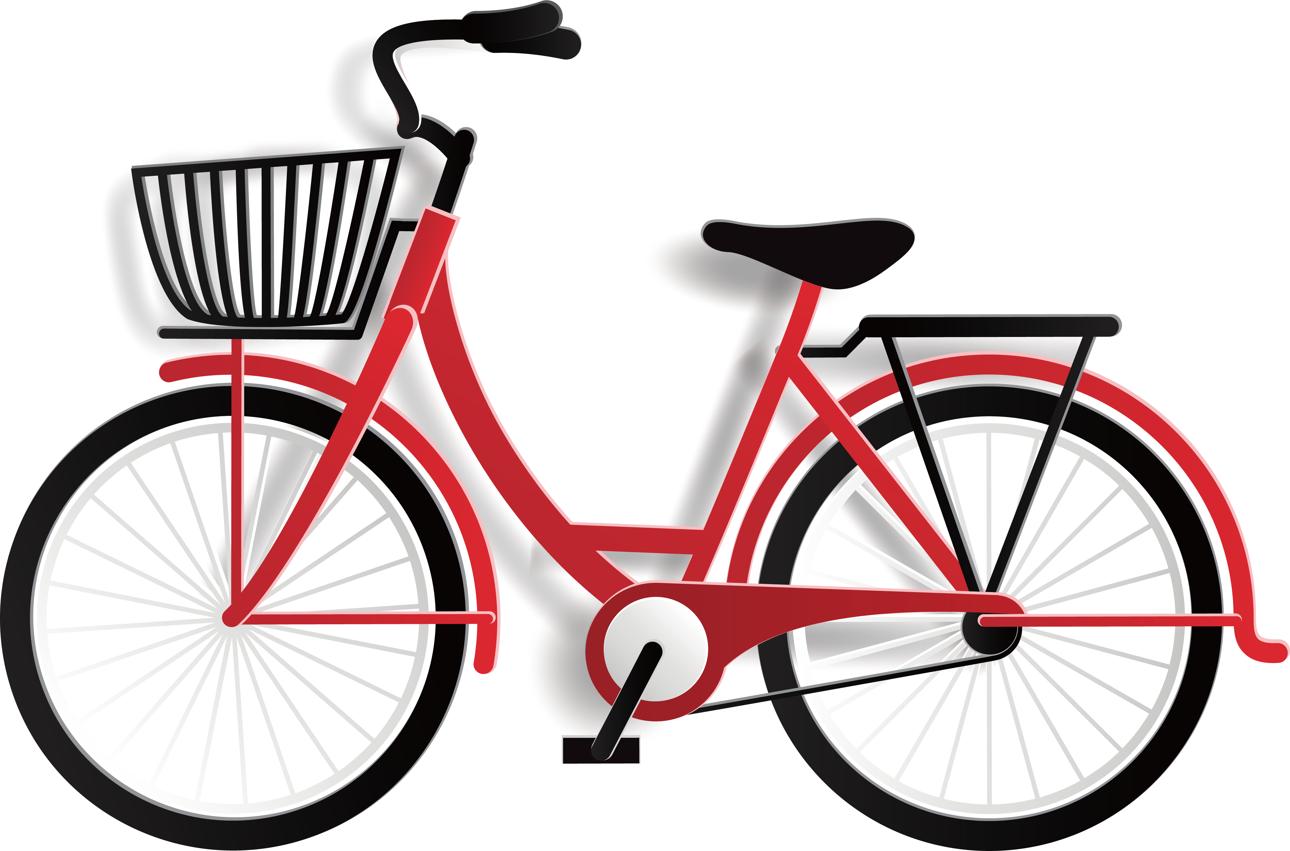 Cartoon Bike Design 4366*2879 Transprent Png Free Download - Bike Cartoon -  (4366x2879) Png Clipart Download