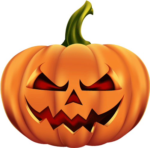 spooky animated pumpkin