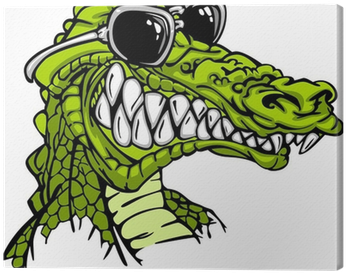 Gator Or Alligator Wearing Sunglasses Mascot Cartoon - Imagen Cocodrilo En Caricatura (400x400)
