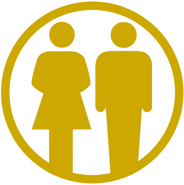 Gold Woman Man Icon - Government Of South Australia - (362x365) Png ...