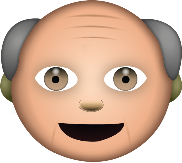 White Grandma Emoji $0 - Emoji Grandma And Grandpa (640x640)