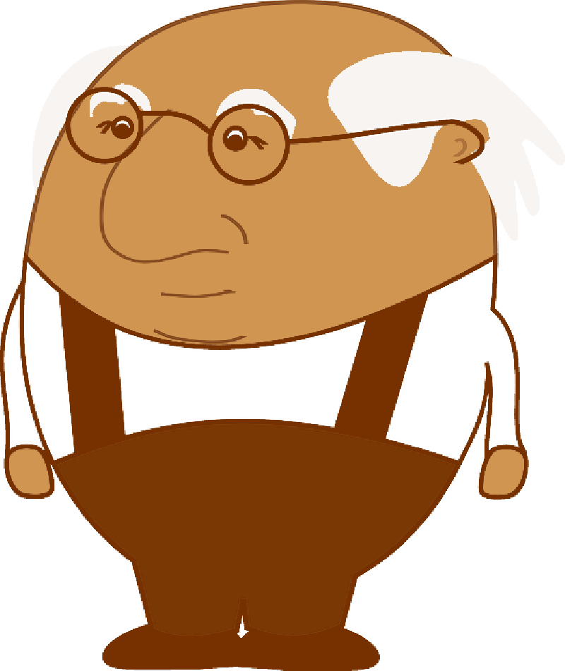 Inventor - Cartoon Old Men (800x951)