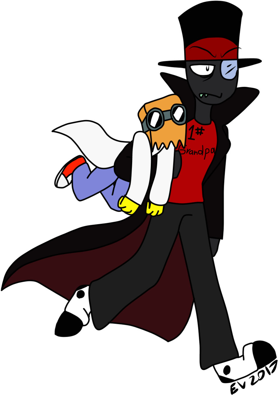 Foxy Grandpa By Mashedpotatoswgravy On Deviantart - Foxy Grandpa (1024x1435)