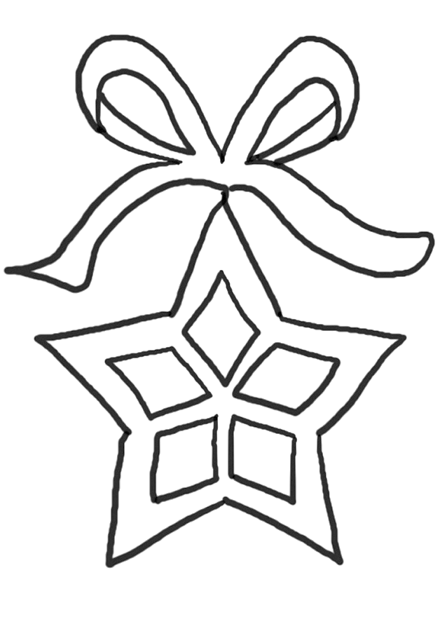 Pictures A Nice Christmas Star Coloring Pages - Christmas Star For Coloring (700x955)